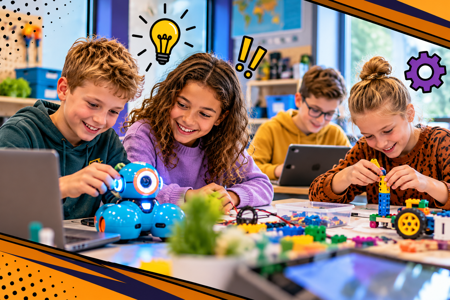 Vrolijke STEM-workshop in de klas